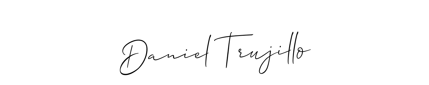 Also we have Daniel Trujillo name is the best signature style. Create professional handwritten signature collection using Allison_Script autograph style. Daniel Trujillo signature style 2 images and pictures png