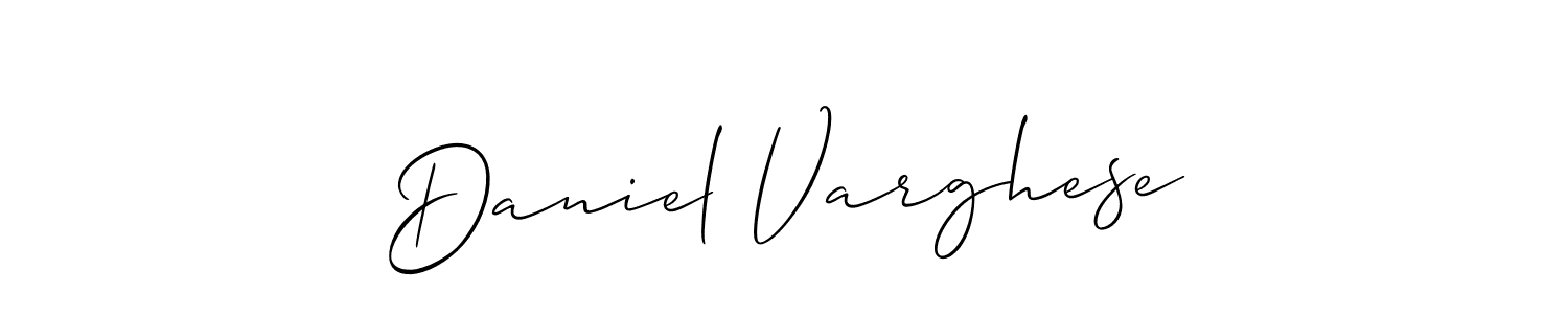 It looks lik you need a new signature style for name Daniel Varghese. Design unique handwritten (Allison_Script) signature with our free signature maker in just a few clicks. Daniel Varghese signature style 2 images and pictures png