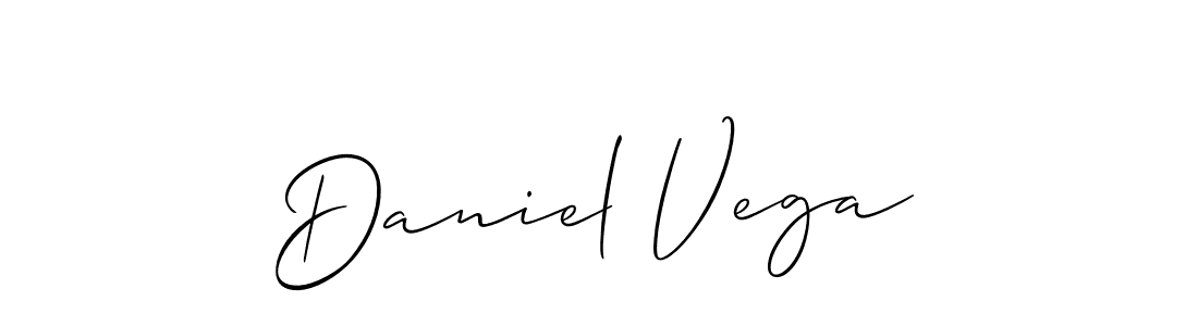 How to make Daniel Vega name signature. Use Allison_Script style for creating short signs online. This is the latest handwritten sign. Daniel Vega signature style 2 images and pictures png