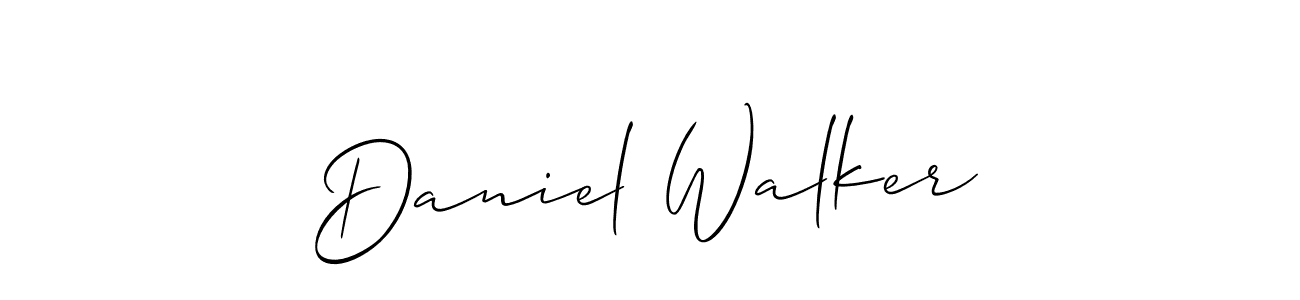 You should practise on your own different ways (Allison_Script) to write your name (Daniel Walker) in signature. don't let someone else do it for you. Daniel Walker signature style 2 images and pictures png