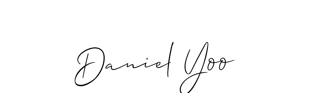 Allison_Script is a professional signature style that is perfect for those who want to add a touch of class to their signature. It is also a great choice for those who want to make their signature more unique. Get Daniel Yoo name to fancy signature for free. Daniel Yoo signature style 2 images and pictures png