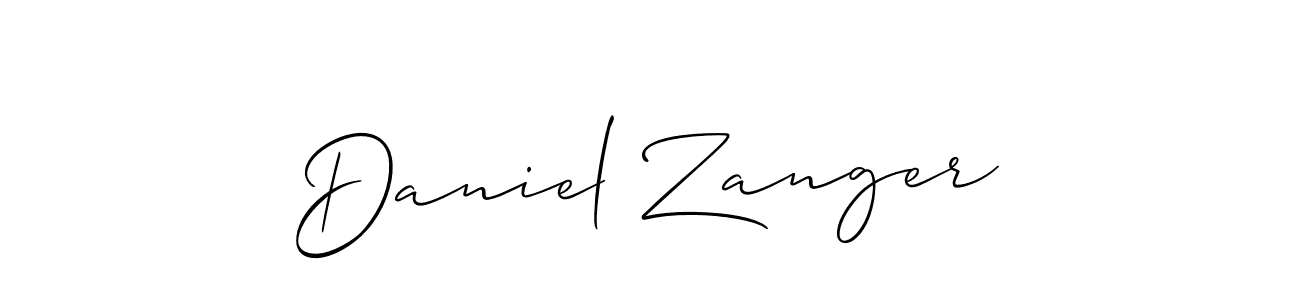 It looks lik you need a new signature style for name Daniel Zanger. Design unique handwritten (Allison_Script) signature with our free signature maker in just a few clicks. Daniel Zanger signature style 2 images and pictures png