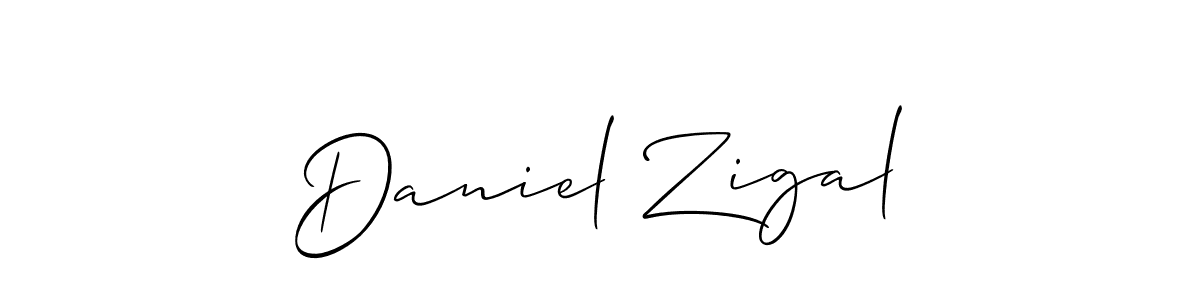 Make a short Daniel Zigal signature style. Manage your documents anywhere anytime using Allison_Script. Create and add eSignatures, submit forms, share and send files easily. Daniel Zigal signature style 2 images and pictures png