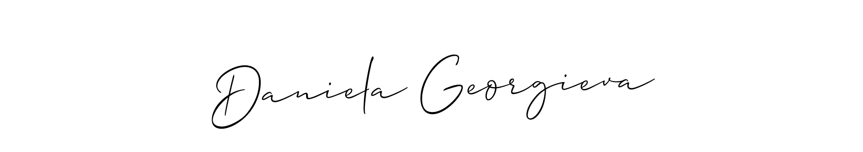 Also we have Daniela Georgieva name is the best signature style. Create professional handwritten signature collection using Allison_Script autograph style. Daniela Georgieva signature style 2 images and pictures png