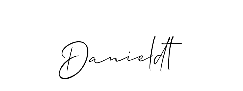 Design your own signature with our free online signature maker. With this signature software, you can create a handwritten (Allison_Script) signature for name Danieldt. Danieldt signature style 2 images and pictures png