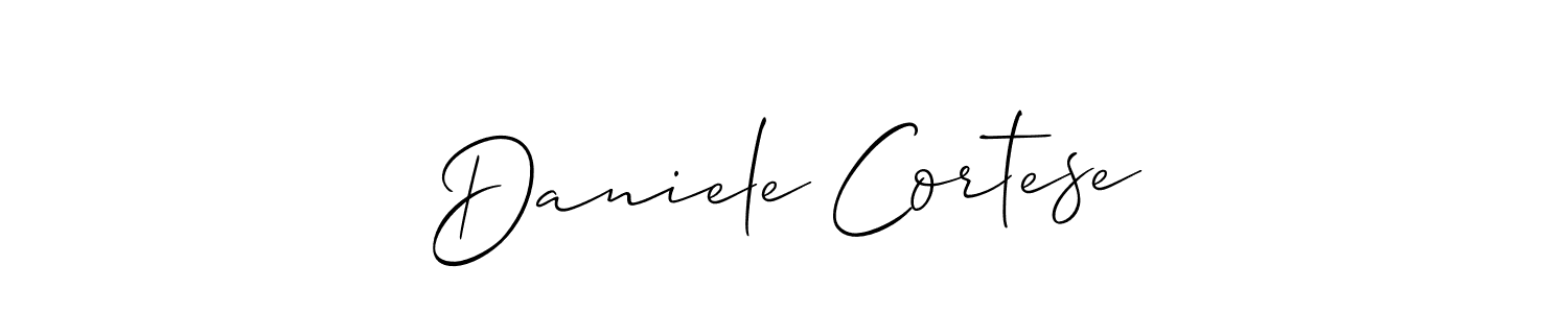 Best and Professional Signature Style for Daniele Cortese. Allison_Script Best Signature Style Collection. Daniele Cortese signature style 2 images and pictures png