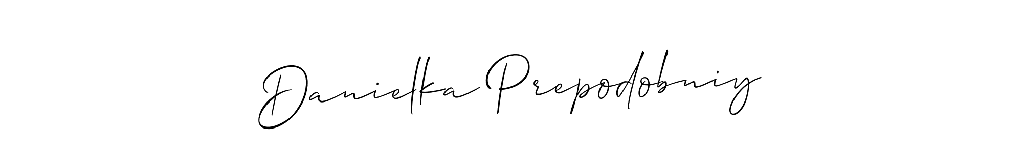 How to make Danielka Prepodobniy signature? Allison_Script is a professional autograph style. Create handwritten signature for Danielka Prepodobniy name. Danielka Prepodobniy signature style 2 images and pictures png