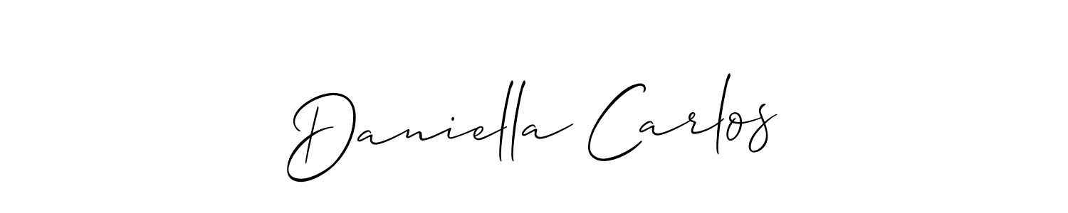 See photos of Daniella Carlos official signature by Spectra . Check more albums & portfolios. Read reviews & check more about Allison_Script font. Daniella Carlos signature style 2 images and pictures png