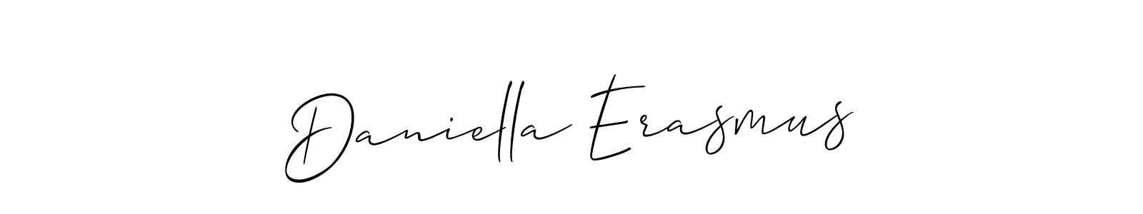 Make a beautiful signature design for name Daniella Erasmus. With this signature (Allison_Script) style, you can create a handwritten signature for free. Daniella Erasmus signature style 2 images and pictures png