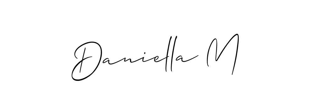 Once you've used our free online signature maker to create your best signature Allison_Script style, it's time to enjoy all of the benefits that Daniella M name signing documents. Daniella M signature style 2 images and pictures png