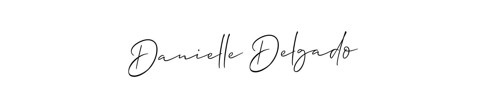 Use a signature maker to create a handwritten signature online. With this signature software, you can design (Allison_Script) your own signature for name Danielle Delgado. Danielle Delgado signature style 2 images and pictures png