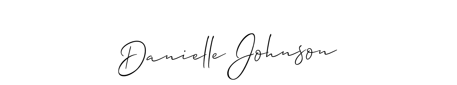 Allison_Script is a professional signature style that is perfect for those who want to add a touch of class to their signature. It is also a great choice for those who want to make their signature more unique. Get Danielle Johnson name to fancy signature for free. Danielle Johnson signature style 2 images and pictures png