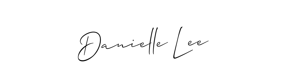 Allison_Script is a professional signature style that is perfect for those who want to add a touch of class to their signature. It is also a great choice for those who want to make their signature more unique. Get Danielle Lee name to fancy signature for free. Danielle Lee signature style 2 images and pictures png