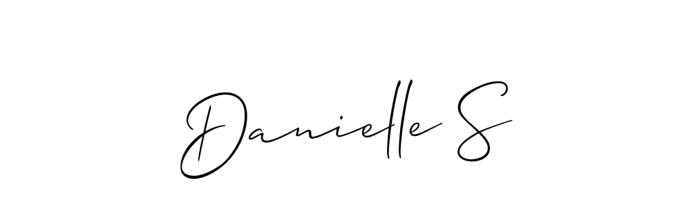 Use a signature maker to create a handwritten signature online. With this signature software, you can design (Allison_Script) your own signature for name Danielle S. Danielle S signature style 2 images and pictures png