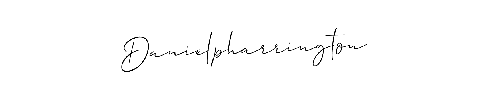 Make a beautiful signature design for name Danielpharrington. With this signature (Allison_Script) style, you can create a handwritten signature for free. Danielpharrington signature style 2 images and pictures png