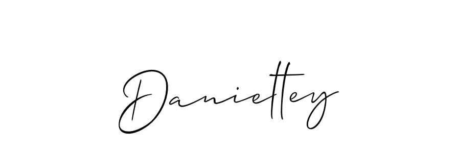 if you are searching for the best signature style for your name Danieltey. so please give up your signature search. here we have designed multiple signature styles  using Allison_Script. Danieltey signature style 2 images and pictures png