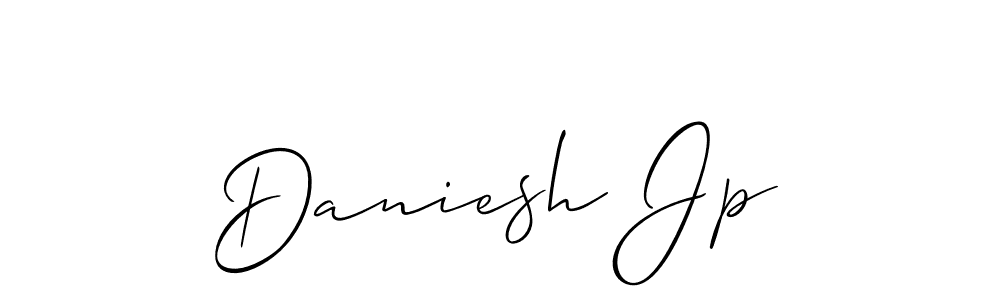 How to Draw Daniesh Jp signature style? Allison_Script is a latest design signature styles for name Daniesh Jp. Daniesh Jp signature style 2 images and pictures png