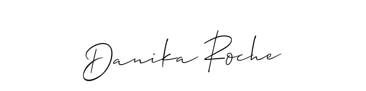 Create a beautiful signature design for name Danika Roche. With this signature (Allison_Script) fonts, you can make a handwritten signature for free. Danika Roche signature style 2 images and pictures png