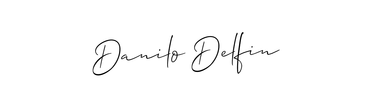 This is the best signature style for the Danilo Delfin name. Also you like these signature font (Allison_Script). Mix name signature. Danilo Delfin signature style 2 images and pictures png