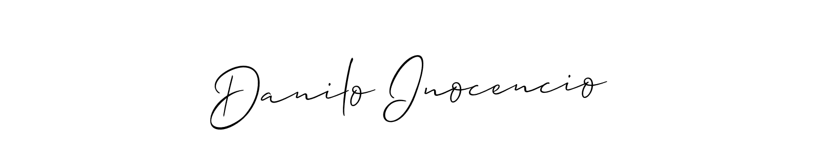 How to make Danilo Inocencio signature? Allison_Script is a professional autograph style. Create handwritten signature for Danilo Inocencio name. Danilo Inocencio signature style 2 images and pictures png