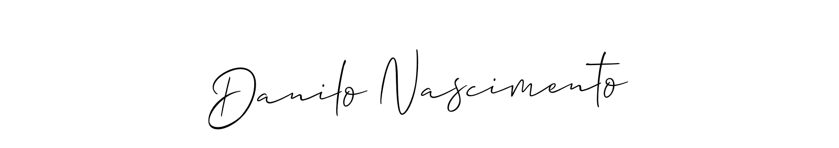 Create a beautiful signature design for name Danilo Nascimento. With this signature (Allison_Script) fonts, you can make a handwritten signature for free. Danilo Nascimento signature style 2 images and pictures png
