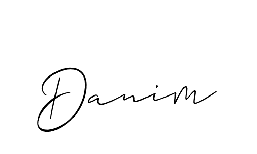 Make a short Danim signature style. Manage your documents anywhere anytime using Allison_Script. Create and add eSignatures, submit forms, share and send files easily. Danim signature style 2 images and pictures png