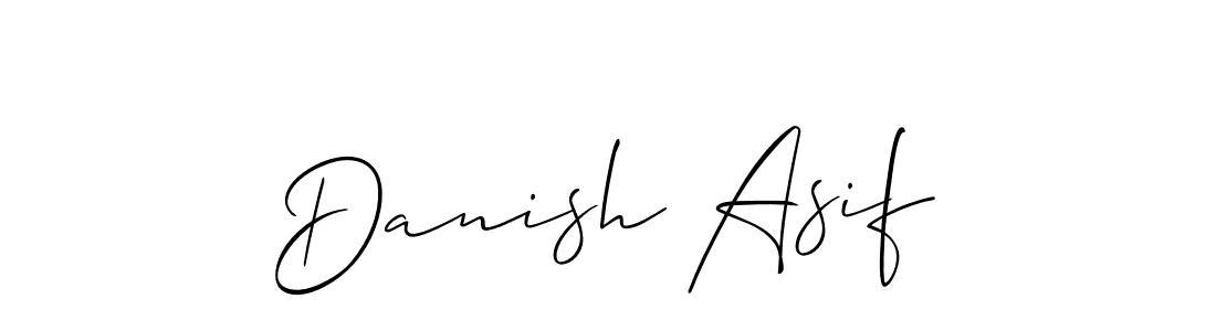 Create a beautiful signature design for name Danish Asif. With this signature (Allison_Script) fonts, you can make a handwritten signature for free. Danish Asif signature style 2 images and pictures png