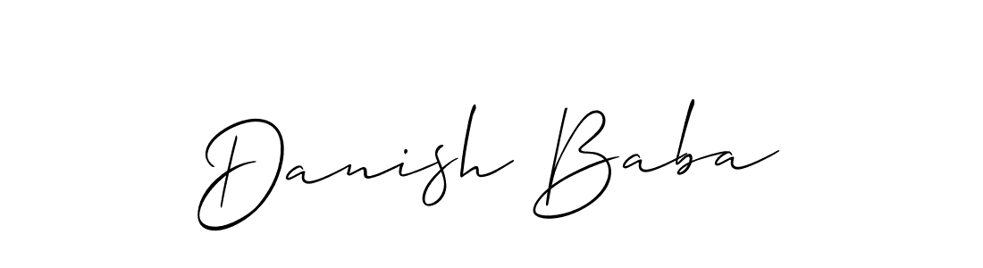 It looks lik you need a new signature style for name Danish Baba. Design unique handwritten (Allison_Script) signature with our free signature maker in just a few clicks. Danish Baba signature style 2 images and pictures png