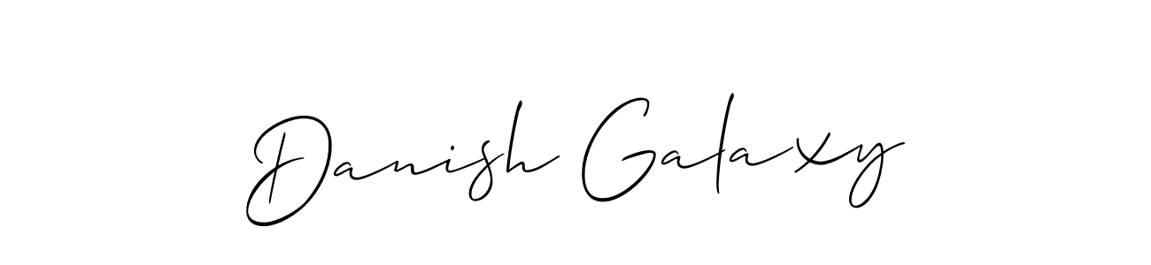 It looks lik you need a new signature style for name Danish Galaxy. Design unique handwritten (Allison_Script) signature with our free signature maker in just a few clicks. Danish Galaxy signature style 2 images and pictures png