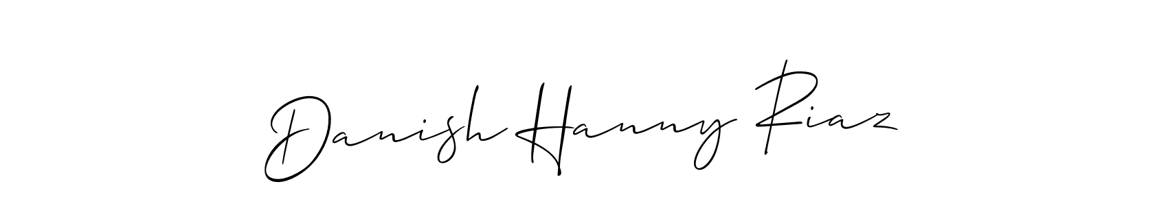 This is the best signature style for the Danish Hanny Riaz name. Also you like these signature font (Allison_Script). Mix name signature. Danish Hanny Riaz signature style 2 images and pictures png