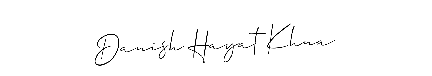 Check out images of Autograph of Danish Hayat Khna name. Actor Danish Hayat Khna Signature Style. Allison_Script is a professional sign style online. Danish Hayat Khna signature style 2 images and pictures png