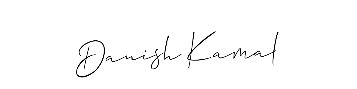 How to make Danish Kamal signature? Allison_Script is a professional autograph style. Create handwritten signature for Danish Kamal name. Danish Kamal signature style 2 images and pictures png