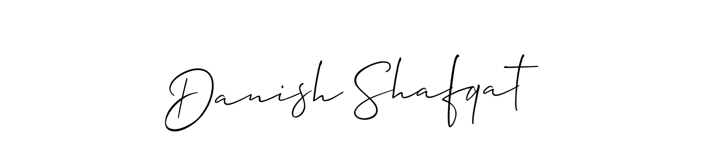 You should practise on your own different ways (Allison_Script) to write your name (Danish Shafqat) in signature. don't let someone else do it for you. Danish Shafqat signature style 2 images and pictures png