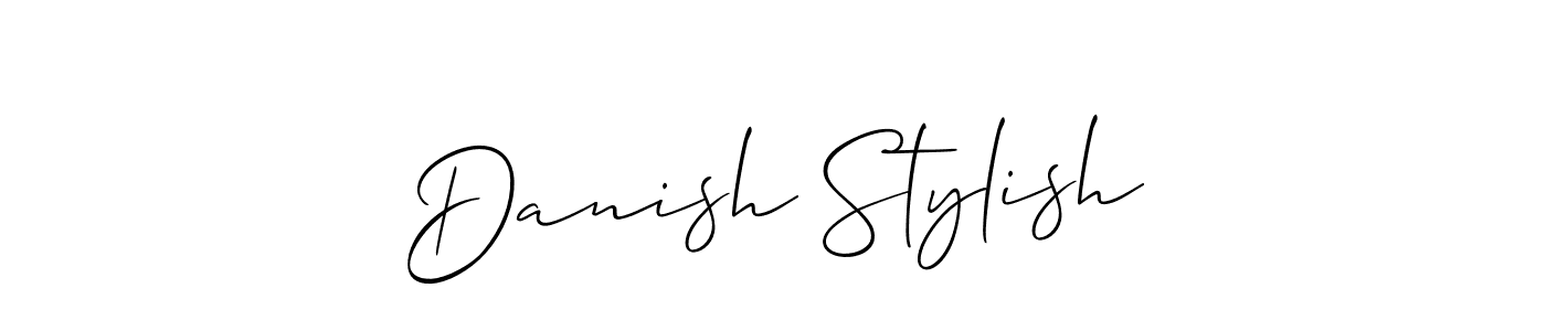 How to Draw Danish Stylish signature style? Allison_Script is a latest design signature styles for name Danish Stylish. Danish Stylish signature style 2 images and pictures png