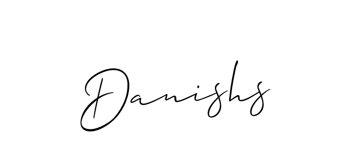 Also You can easily find your signature by using the search form. We will create Danishs name handwritten signature images for you free of cost using Allison_Script sign style. Danishs signature style 2 images and pictures png