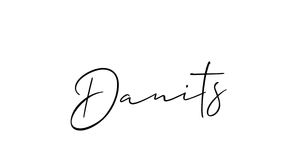 Make a beautiful signature design for name Danits. Use this online signature maker to create a handwritten signature for free. Danits signature style 2 images and pictures png