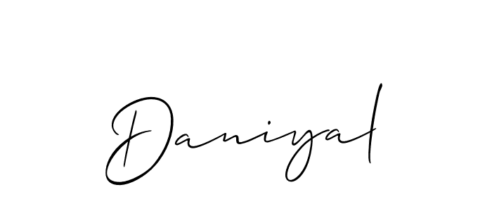 Best and Professional Signature Style for Daniyal. Allison_Script Best Signature Style Collection. Daniyal signature style 2 images and pictures png