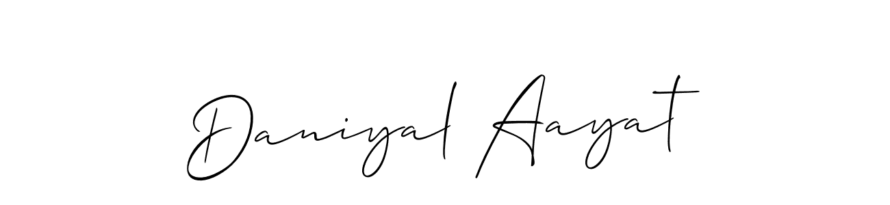 See photos of Daniyal Aayat official signature by Spectra . Check more albums & portfolios. Read reviews & check more about Allison_Script font. Daniyal Aayat signature style 2 images and pictures png