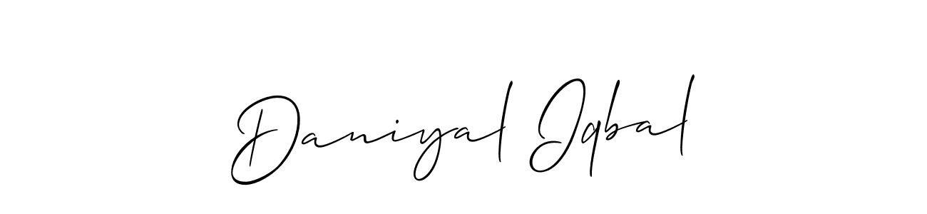 Also You can easily find your signature by using the search form. We will create Daniyal Iqbal name handwritten signature images for you free of cost using Allison_Script sign style. Daniyal Iqbal signature style 2 images and pictures png