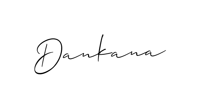 Allison_Script is a professional signature style that is perfect for those who want to add a touch of class to their signature. It is also a great choice for those who want to make their signature more unique. Get Dankana name to fancy signature for free. Dankana signature style 2 images and pictures png
