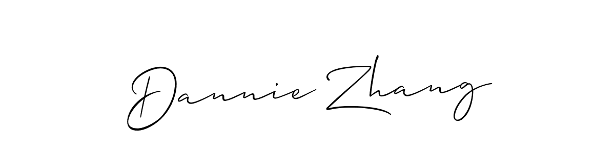 How to Draw Dannie Zhang signature style? Allison_Script is a latest design signature styles for name Dannie Zhang. Dannie Zhang signature style 2 images and pictures png