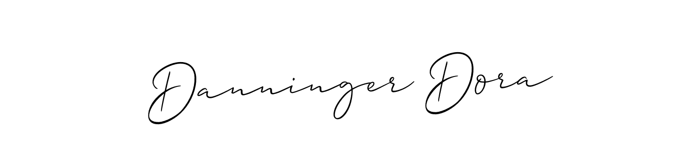 Best and Professional Signature Style for Danninger Dora. Allison_Script Best Signature Style Collection. Danninger Dora signature style 2 images and pictures png