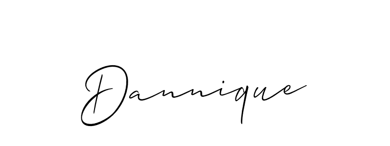 It looks lik you need a new signature style for name Dannique. Design unique handwritten (Allison_Script) signature with our free signature maker in just a few clicks. Dannique signature style 2 images and pictures png