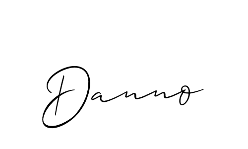 Use a signature maker to create a handwritten signature online. With this signature software, you can design (Allison_Script) your own signature for name Danno. Danno signature style 2 images and pictures png
