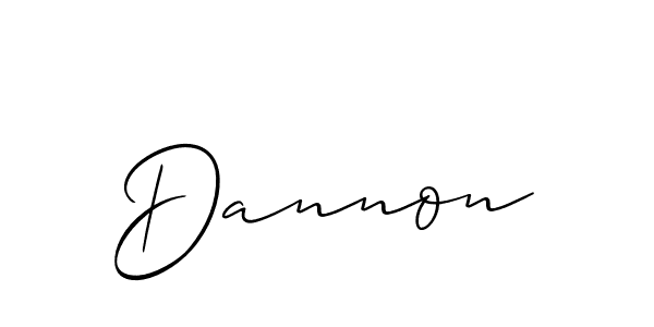 Make a beautiful signature design for name Dannon. With this signature (Allison_Script) style, you can create a handwritten signature for free. Dannon signature style 2 images and pictures png