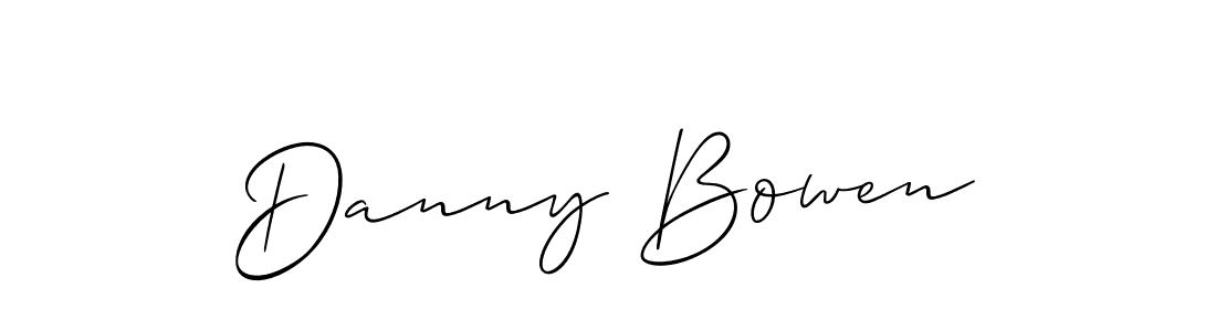Create a beautiful signature design for name Danny Bowen. With this signature (Allison_Script) fonts, you can make a handwritten signature for free. Danny Bowen signature style 2 images and pictures png