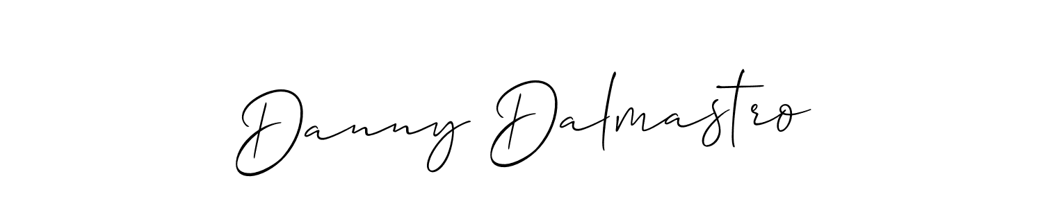 Make a beautiful signature design for name Danny Dalmastro. With this signature (Allison_Script) style, you can create a handwritten signature for free. Danny Dalmastro signature style 2 images and pictures png