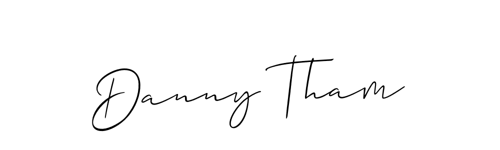 if you are searching for the best signature style for your name Danny Tham. so please give up your signature search. here we have designed multiple signature styles  using Allison_Script. Danny Tham signature style 2 images and pictures png