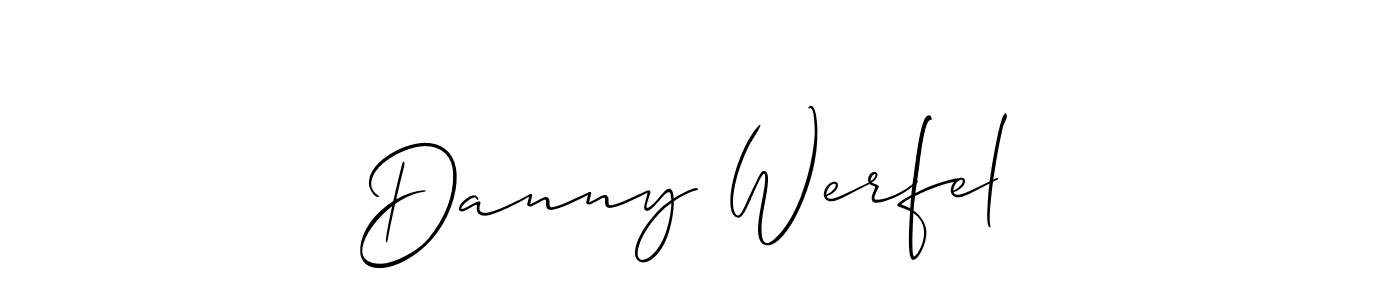 See photos of Danny Werfel  official signature by Spectra . Check more albums & portfolios. Read reviews & check more about Allison_Script font. Danny Werfel  signature style 2 images and pictures png