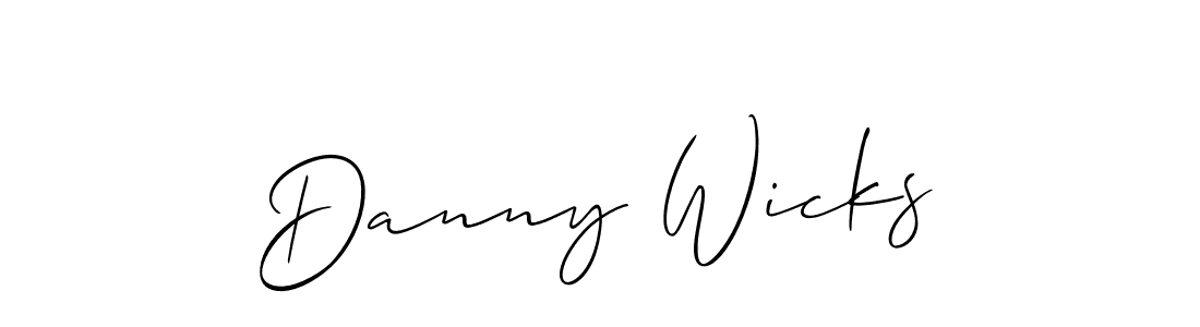 Also we have Danny Wicks name is the best signature style. Create professional handwritten signature collection using Allison_Script autograph style. Danny Wicks signature style 2 images and pictures png